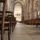 Het schip van de abdijkerk van Vezelay in Frankrijk