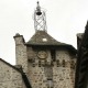 Toren tempeliers in Salers in de Auvergne Frankrijk