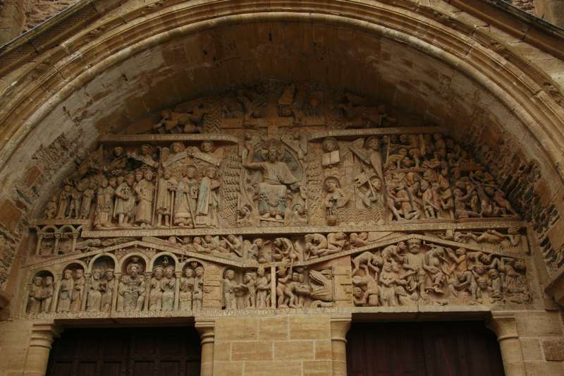 conques-Aveyron-abdijkerk-foy-tympaan-laatste-oordeel