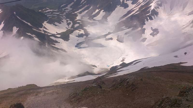 Uitzicht op de bergen vanaf Pic du Midi du Bigorre