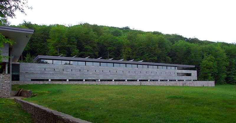 Museum van de Keltische cultuur op Mont Beuvray in Bourgondië Frankrijk