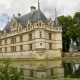 Het kasteel Azay-de-Rideau bij de Loire in Frankrijk