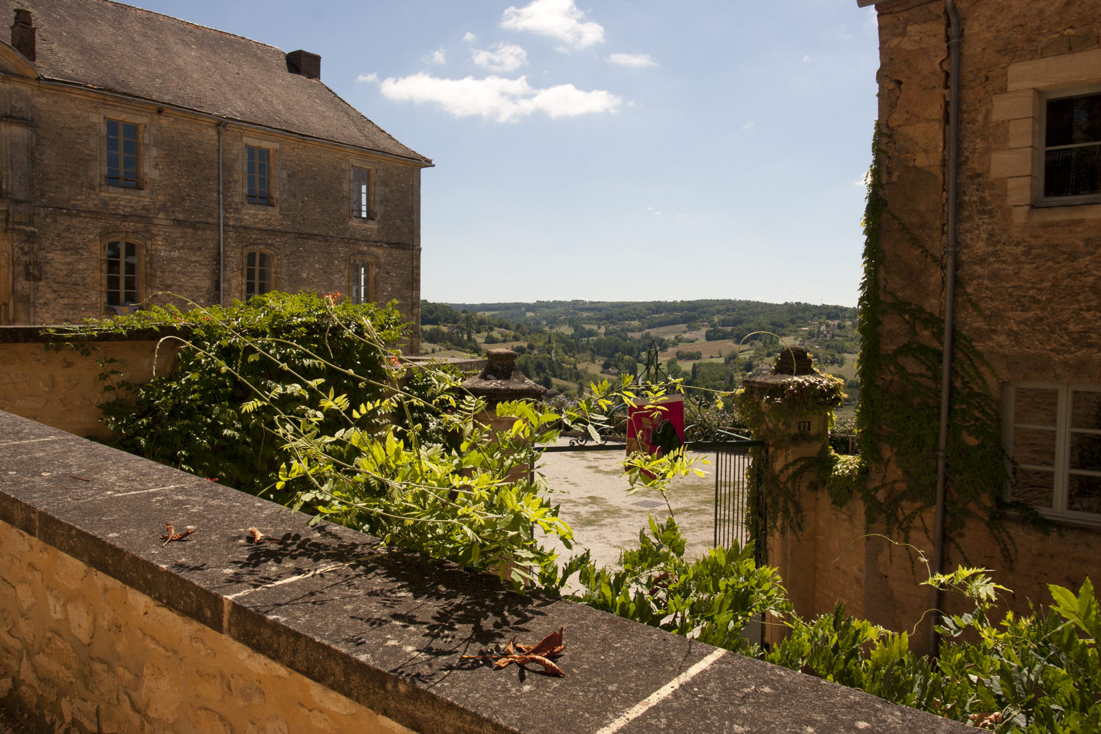 Kasteel in het dorp Belvès bij de Dordogne