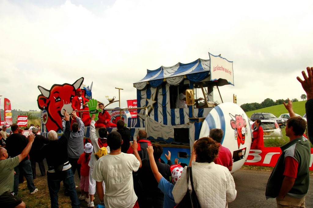 De reclamekaravaan van de Tour de France De reclamekaravaan van de Tour de France