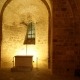 Een nis in het klooster van de Mont Saint Michel in Frankrijk