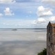 Uitzicht vanaf de Mont Saint Michel in Normandie