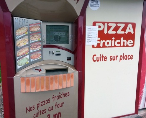 Pizzaautomaat in Lalaye in de Elzas