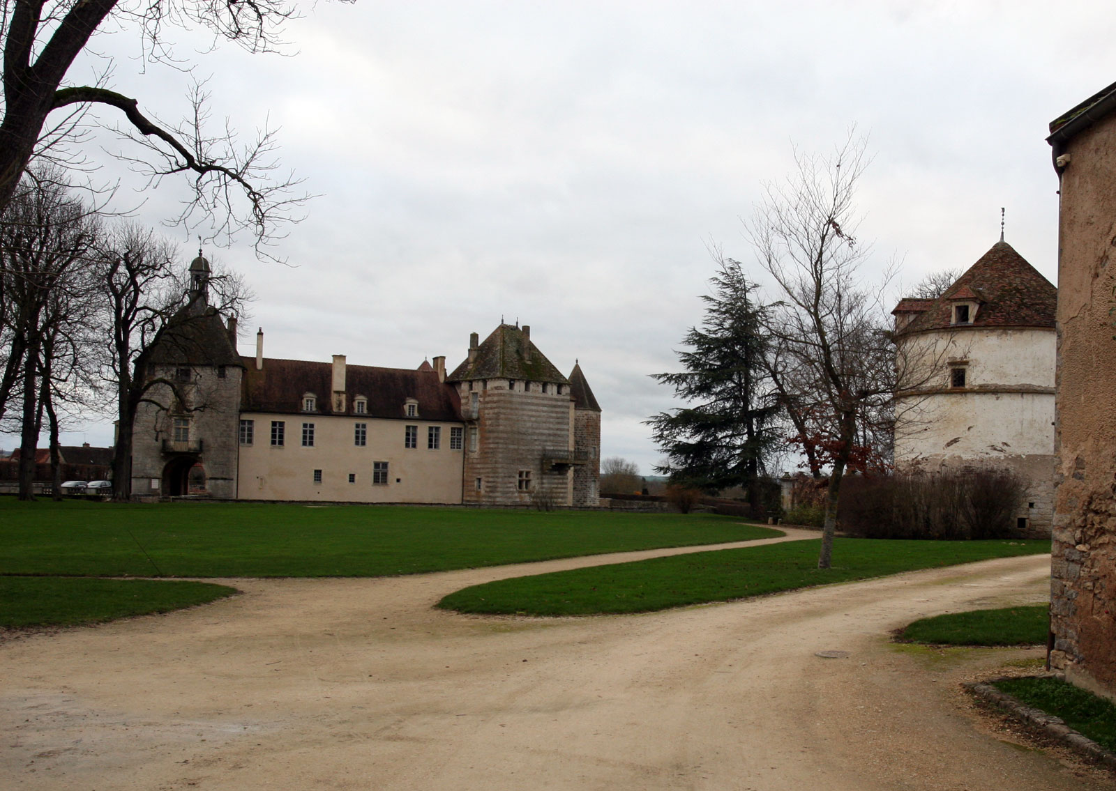 Het kasteel Epoisses in Bourgondië, Frankrijk