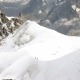 Bergbeklimmers op de Mont Blanc in de Franse Alpen