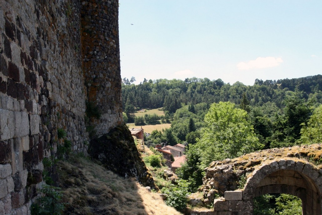 Arlempdes auvergne loire dorp kasteel toegang frankrijk