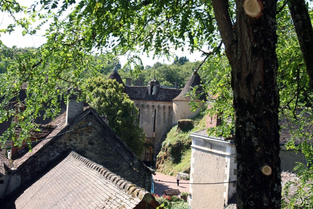 Het kasteel van het dorpje Gargilesse-Dampierre in de Limousin Frankrijk