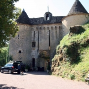 Kasteel in het dorp Gargilesse-Dampierre in Frankrijk