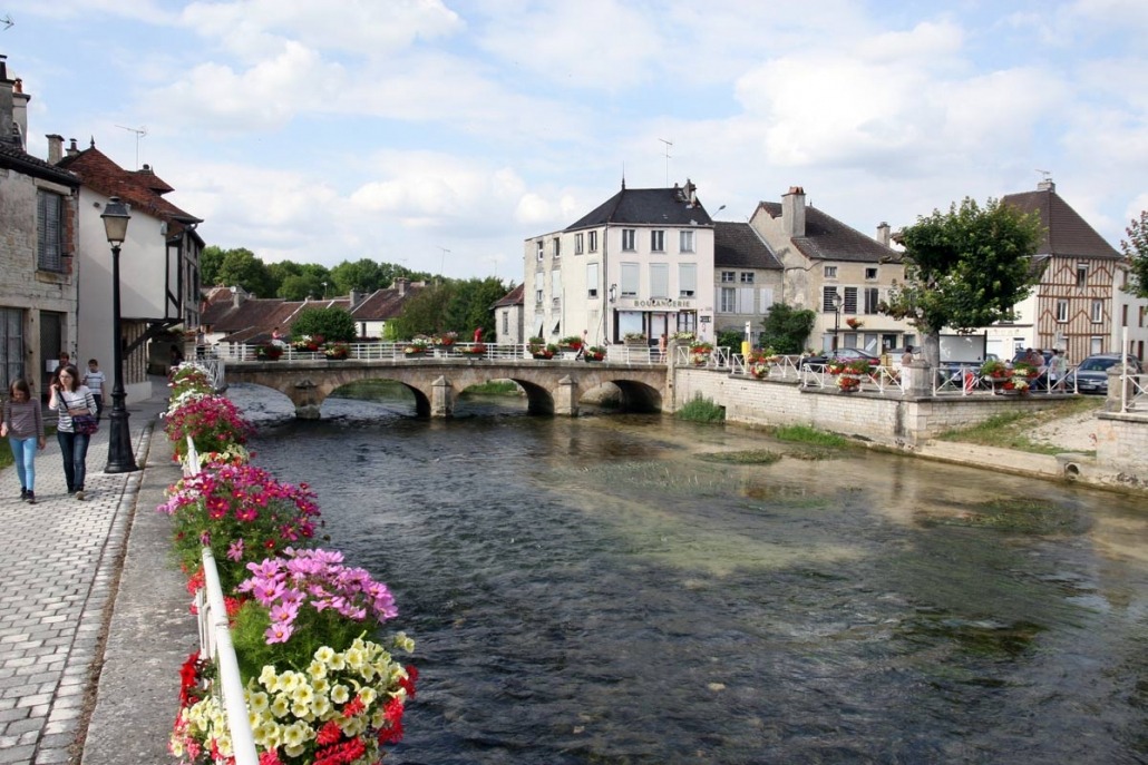 Dorp Essoyes in de Champagne waar Renoir woonde en werkte in Frankrijk