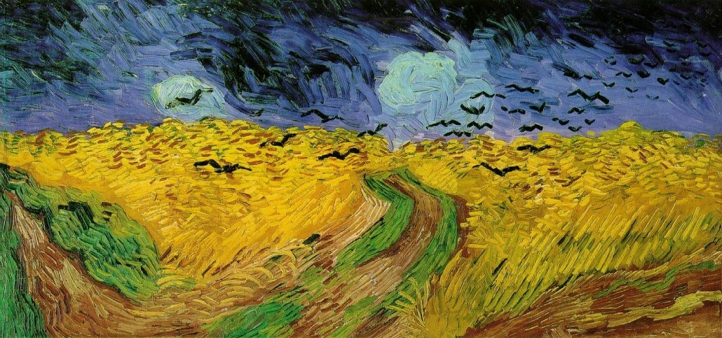 Schilderij Korenveld met kraaien van Vincent van Gogh