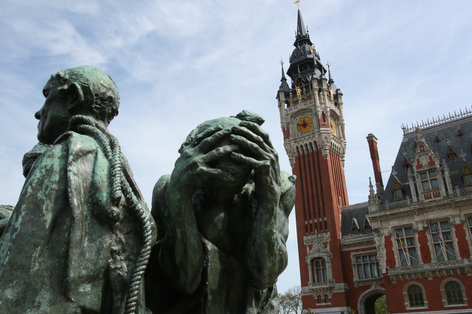 Burgers van Calais beeld van Rodin in Calais