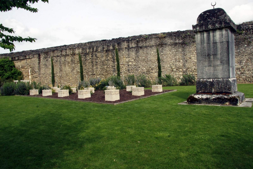 De islamitische begraafplaats in de tuin van het kasteel van Amboise