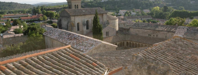 Het klooster van Saint-Hilaire even ten zuiden van Carcassonne