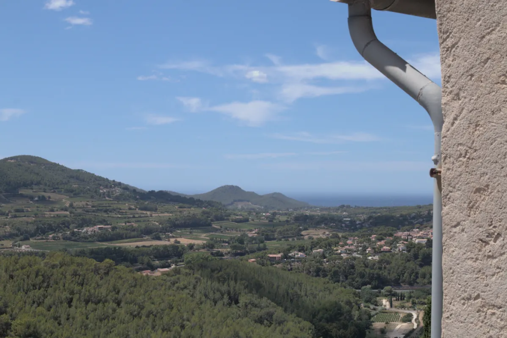 Panorama vanuit Le Castellet vlakbij de Côte d'Azur