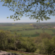 Panaroma op het landschap vanaf Chateauneuf en Auxois