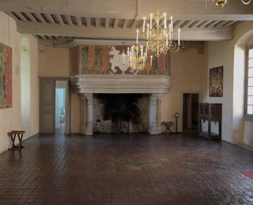 Ridderzaal van het kasteel van Chateauneuf en Auxois